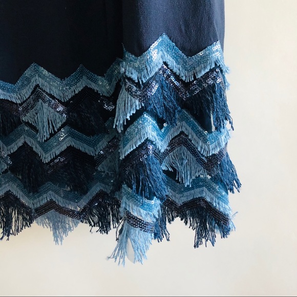 COPY - Anthropologie free people Maeve blue fringe dress - Picture 6 of 7